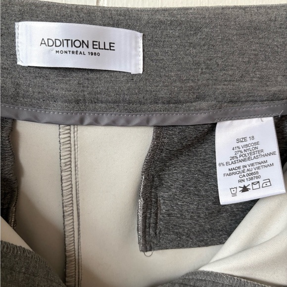 Addition Elle Gray Viscose Blend Trouser Pants Size 18 - Picture 5 of 6